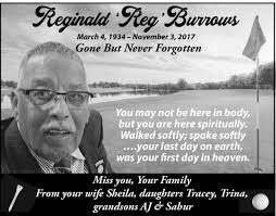 Reginald Burrows Obituary (2019)
