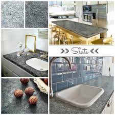 Diy Slate Using Giani Stone Paints For Countertops A Simple And Low Cost Way To Redo Your Kitchen Painting Countertops Giani Countertops Slate Countertop
