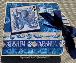Graphic 45 Ocean Blue Gift Card Holder Trinket Boxes My Sisters Scrapper In 2020 Gift Card Holder Graphic 45 Blue Gift