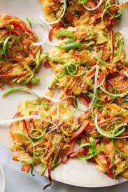 Vegetable Pajeon Korean Scallion Pancakes With Vegetables Recipe Recipe Vegetable Recipes Recipes Cooked Vegetables