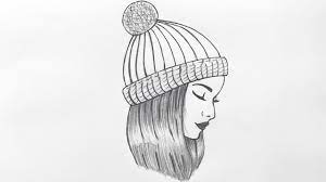 How To Draw A Sketch Of A Cool Girl // A Girl - Youtube