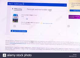 Online Bank Banking Barclays Pin Sentry Website Homepage Security Stock Photo Alamy