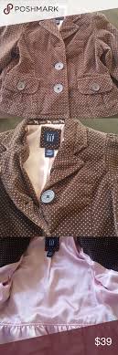 baby gap size 2 brown w pink dots jacket blazer dot jacket pink dots baby gap