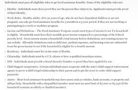 Florida Food Stamps Online Application Food Stamps Now