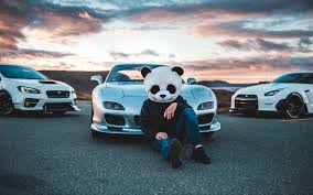 Hd wallpapers and background images Wallpaper Mask Panda Mazda Cars Racing 4k Ultra Hd Music Panda 3840x2400 Wallpaper Teahub Io