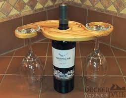 Wine bottle and wine glass holder. Wine Bottle Wine Glass Holder Wine Bottle Glass Holder Wine Glass Holder Diy Wood Wine Holder