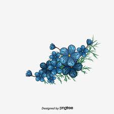 Painted Blue Flower Blue Flower Blue Vector Png Transparent Clipart Image And Psd File For Free Download Blue Flower Painting Vector Flowers Flower Graphic Design