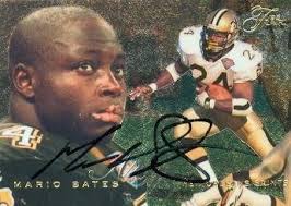 Sports Memorabilia Mario Bates Autographed Football Card (New