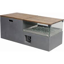 Bond 20 In W 50000 Btu Gray Composite Fire Table Lowes Com Fire Table Fire Pit Table Gas Firepit