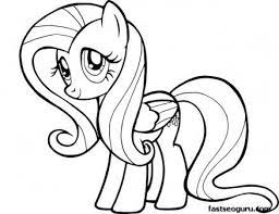 Coloring book for kids pdf. Princess Fluttershy Coloring Page