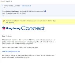 Then in early 2010, our management team and all our. Knowthymoney Scam Letters Hong Leong Bank Rhb Bank Phishing Email