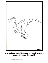 These free printable dinosaur coloring pages are so much fun! Happy Velociraptor Dinosaur Coloring Pages
