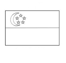 Flagge spanien zum ausmalen fahne spanien als malvorlage. Ausmalbild Fahne Flagge Singapur Singapur Fahnen Flaggen