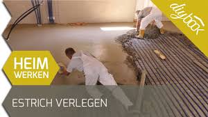 Dehnungsfugen sind notwendig, und die fugen zwischen den. Estrich Verlegen Youtube