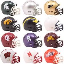 Riddell Big Ten Pocket Size Conference Helmet Set Big Ten Football Football Helmets College Football Helmets