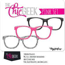 Nerd Glasses Clipart Instant Download Pink Black And Zebra Etsy Nerd Glasses Clip Art Geek Glasses
