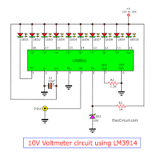Meter counter circuitscircuits and schematics at next.gr. Lm3914 Datasheet Dot Bar Display Driver Vu Meter Circuits Eleccircuit Com