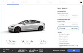 The price excludes costs such as stamp duty, other government charges and options. Dh10 000 Deposit For A Tesla Model 3 In The Uae Business Gulf News