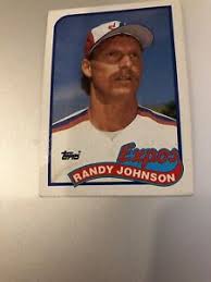 1989 topps baseball unopened sealed wax pack ken. 1989 Topps Randy Johnson Montreal Expos 647 Baseball Card Rookie Card Ebay