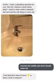 With the plug out of the drain opening, you can repair or replace the drain plug spring and get your bathroom sink drain operating. What I Learned About Myself And A Stuck Pop Up Plug The Plumbette