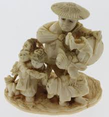 See how these utilitarian yet decorative objects reflect centuries of japanese history. Lot Japanese Netsuke Ivory Carving Of A Group Of Acrobats