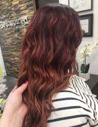Beautiful Red Balayage Hair Professional Hair Color Auburn Red Hair
