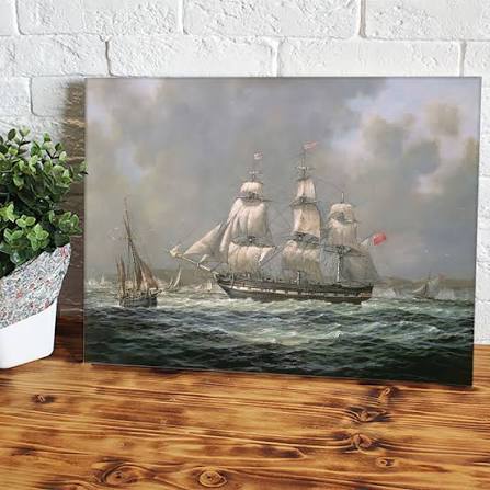 East Indiaman H C S Thomas Coutts Off The Needles Isle Of Wight Canvas – UnixCanvas