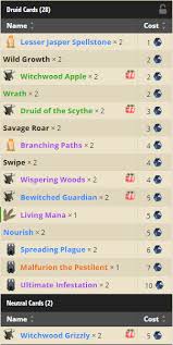 Check spelling or type a new query. 18 Witchwood Decks For Day 1 News Icy Veins