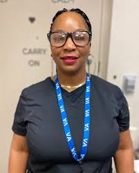 Jasmine Loyd, a Student Nurse Tech pursuing a Bachelor's degree in nursing,  is dedicated to the care of Veterans. She values their stories and  insights, using them as a source of motivation