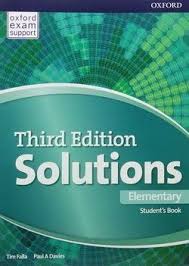 Solutions 3rd Edition Elementary Student S Book Oxford University Press Elementary Class Book Learn English