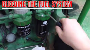 Turn the tractor over until you see fuel start to drip/spray/run out of the lines (what it does will depend on how lose you made. Bleeding The Fuel System On John Deere Youtube