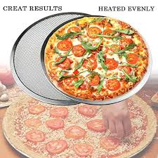 9 12 14 Pizza Screen Seamless Aluminum Chef S Baking Screen Commercial Grade Pizza Pan Supplies Pan Pizza Pizza Chef