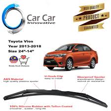 It might be interesting to notice that the number of toyota vios lover has been drastically increased along with the launch of its 3 most recent generations. Toyota Vios Wiper 2013 2018 Car Wiper Blades Silicone Wiper Blade Car Windshield 1 Pair Size 24 14 Shopee Malaysia