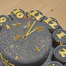 New Year S Eve Clock Cake How To Guide The Craft Company New Year S Cake Fireworks Cake The Craft Company