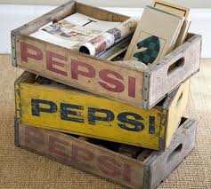10 Ideas For Decorating With Soda Crates Vintage Crates Crates Wood Crates