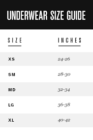 Reebok Men U S Underwear Size Chart Www Prosvsgijoes Org