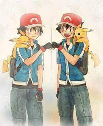 Ash Ketchum And Pikachu With Mirror Ash Ketchum And Mirror Pikachu I Give Good Credit To Whoever Made This Ash And Pikachu Ash Pokemon Pokemon