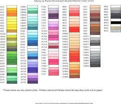 Le Plume Markers Color Chart Bedowntowndaytona Com