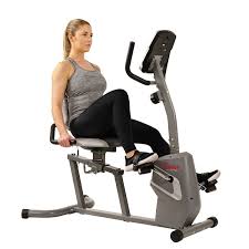 Marcy stationary recumbent exercise bike with magnetic resistance. Sunny Health Fitness Magnetic Recumbent Exercise Bike W Easy Adjustable Seat Biking Workout Recumbent Bike Workout Workout Machines