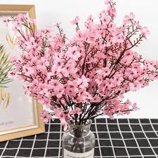 Maybe you would like to learn more about one of these? Silk Gypsophila Artificial Flowers For Decoration Home Plastic Stem Bride Wedding Bouquet Mariage Cherry Blossom Fake Flower Diy Artificial Dried Flowers Aliexpress