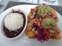 Sweet potato fries and dipping sauces were out of this world, definitely coming back for them. Overstuffed Fish Tacos Picture Of Legal Sea Foods Newton Tripadvisor