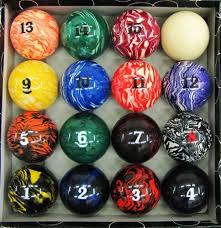 Iszy Billiards Marble Swirl Pool Table Ball Set By Iszy Billiards 43 63 2 1 4 Regulation Size And Weight Made Of Pool Table Billiards Billiard Pool Table