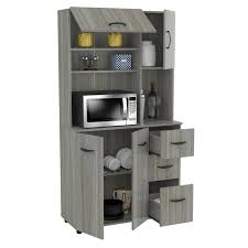 I finally was able to take a picture of my latest project. Inval Kitchen Microwave Cabinet In Smoke Oak Engineered Wood Gcm 063