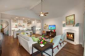 Brendan At Seventeen Lakes With Fireplace Hardwood Floors And Vaulted Ceilings Formal Dining Room Interior Home