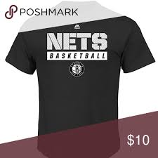 New Jersey Nets Majestic T Shirt Men S 2xl Mens Tshirts Mens Shirts Majestic Shirts