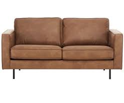 Divano 2 Posti In Pelle Marrone Hunter Westwingnow Sofa Zweisitzer Sofa Couch 2 Sitzer