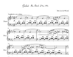 Here Comes The Flood Ella Van Der Woude Download Sheet Music For Prelude Au Reveil D Une Ville