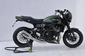 Right Side View With Twin Exhaust Hurric Pro2 Belly Pan Nose Fairing Fitted Moto Miniature Motos Z900