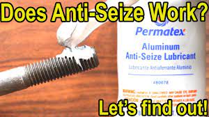 The description is as follows: Does Anti Seize Compound Actually Work Let S Find Out Anti Seize Vs Grease Vs Fluid Film Vs Wax Youtube