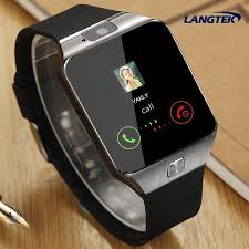 Langtek Smart Watch Dz10 Sync Notifier Ondersteuning Sim Kaart Bluetooth Connectiviteit Apple Iphone Android Tel Watch For Iphone Smart Watches Men Smart Watch